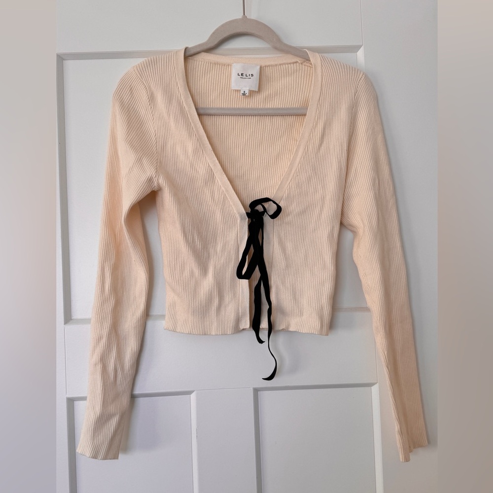 Fabiola Tie Front Ribbed Knit - Picture 3 of 3